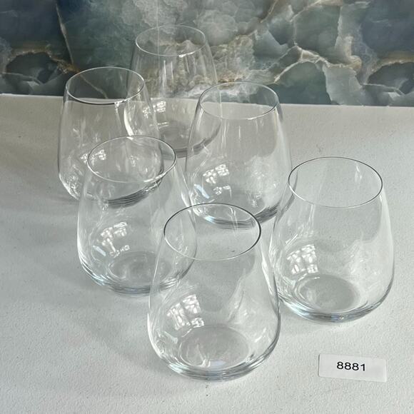 Luigi Bormioli Stemless Wine Glass 5” Set of 6 - Picture 8 of 8